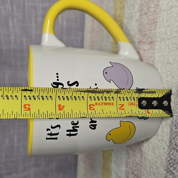 Yellow and White Spring Mug with Peeps Design - Picture 7 of 9